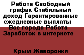 Работа.Свободный график.Стабильный доход.Гарантированные ежедневные выплаты. - Все города Работа » Заработок в интернете   . Крым,Жаворонки